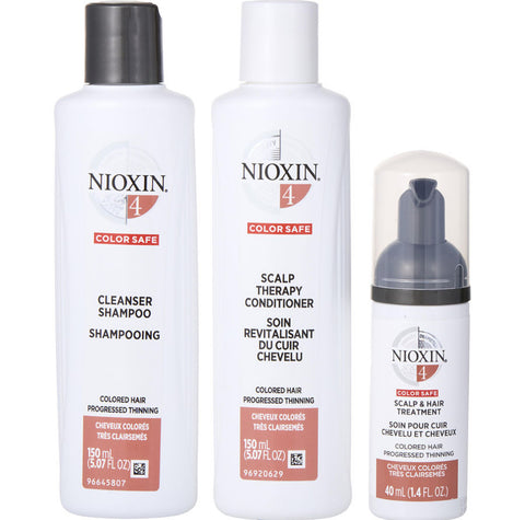 NIOXIN 3 Pieces Full Kit System 4 With Cleanser Shampoo 150ml & Scalp Therapy Conditioner 150ml & Scalp Treatment 40ml Unisex